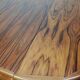 Central-footed rosewood round table