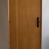 Parisian wardrobe in natural blond mahogany from the 1960s