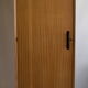 Parisian wardrobe in natural blond mahogany from the 1960s