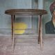 Small folding coffee table with a wooden top and brass in the Napoléon III style.