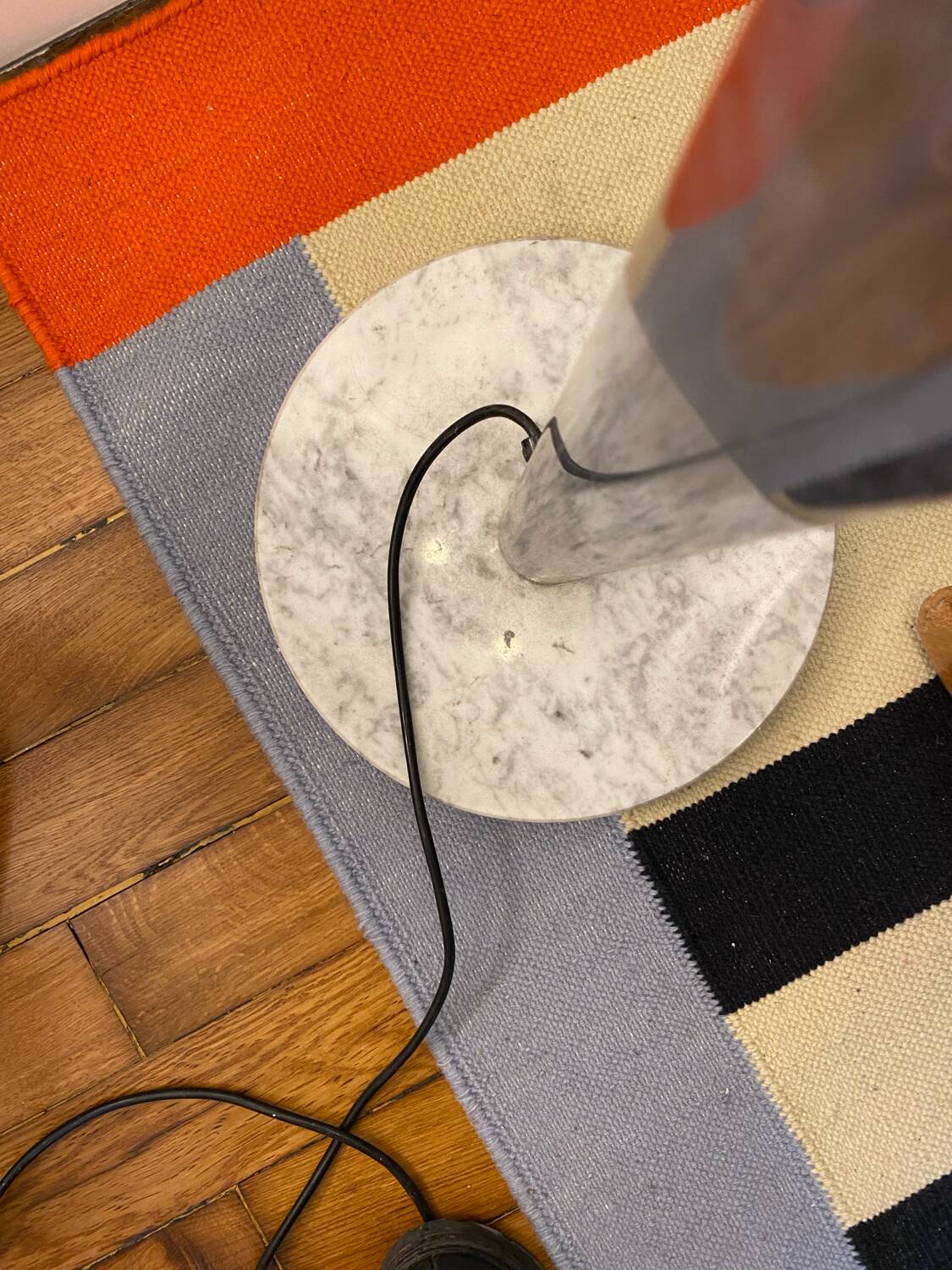 Vintage chrome floor lamp from the 70s