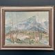 Original Swedish Oil Painting - "Nature Scene" by Maja Sjöberg - Signed - Vintage and Framed - 35.5 × 43.5 cm (14" × 17.1")