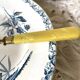 Antique dessert forks in brass and bakelite