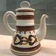 Hand-painted teapot signed Henriot in Quimper faience.