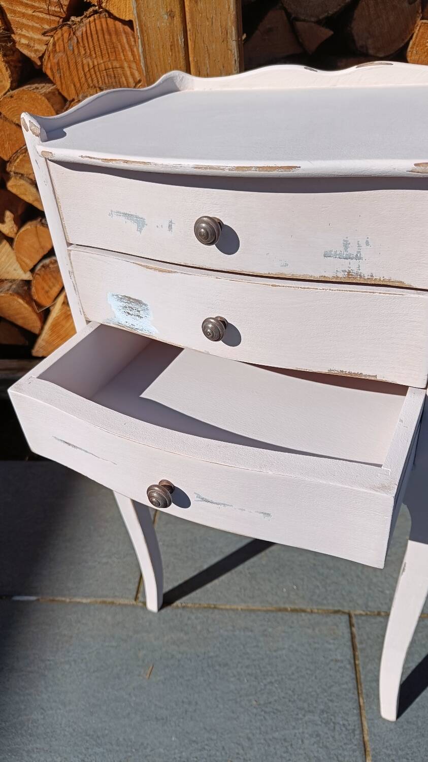 Petite commode/ chevet vintage patinée