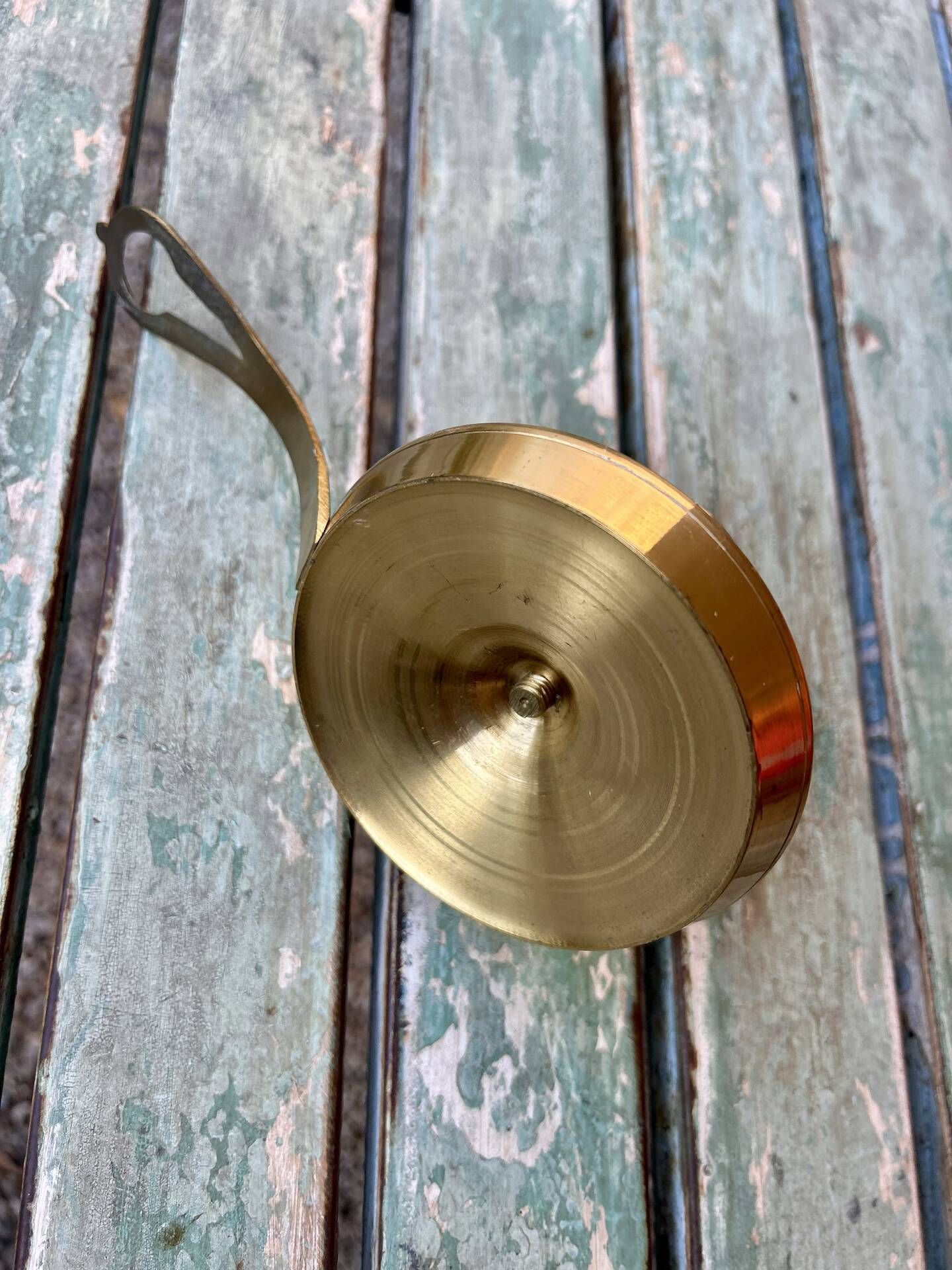 Brass hand candlestick
