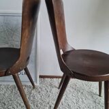 Set of 4 Scandinavian chairs from the 1960s.