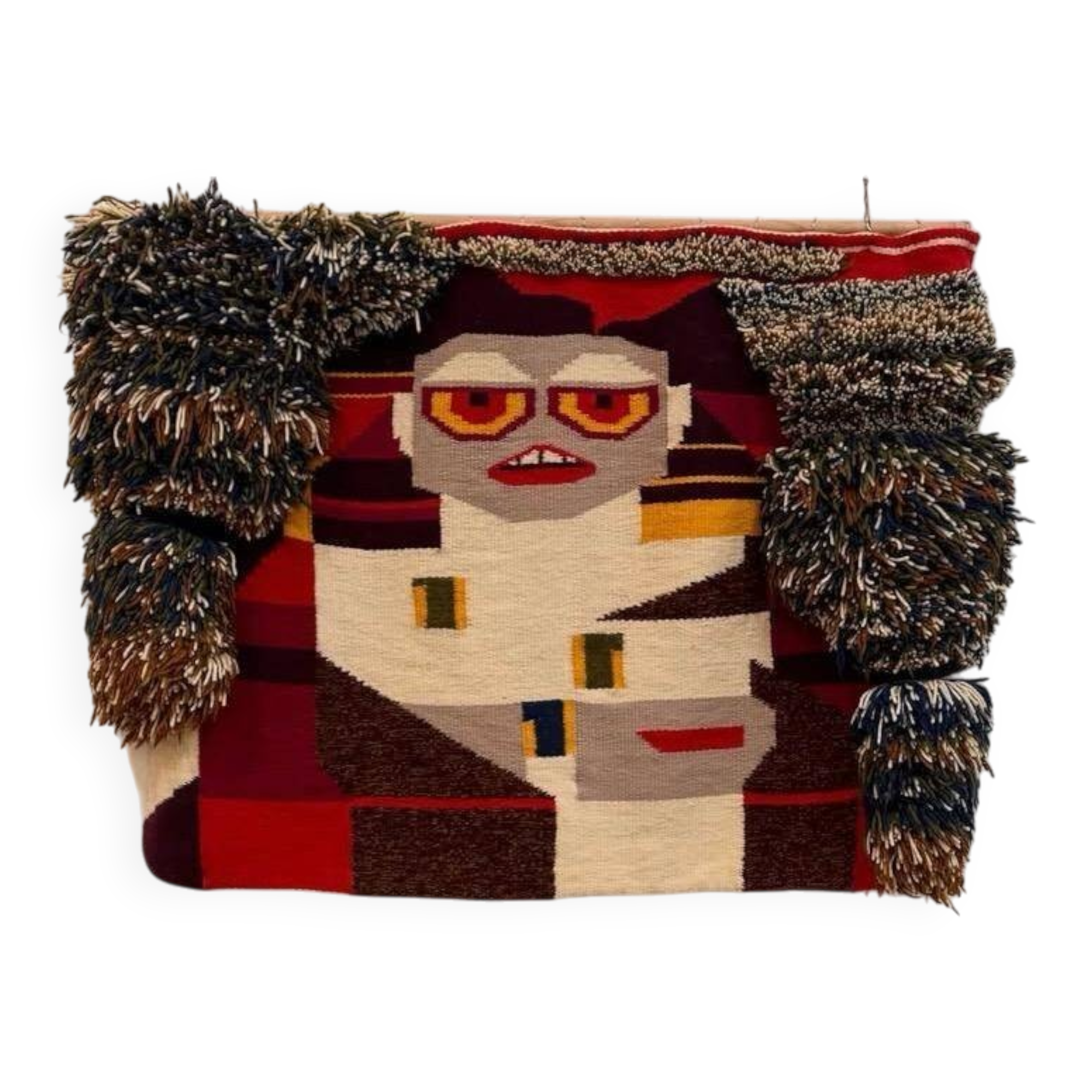 Rug or wall hanging "The Sacred Monster", signed Agnus, 1973