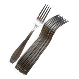 12 fourchettes de table manufrance métal blanc