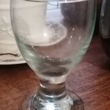 Série de 10 coupes / verres à eau en cristal artisanaux.