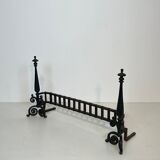 Wrought iron fire dogs