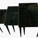 Nested Tables in Emerald Green Parchment by Aldo Tura, 1955