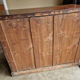 Mahogany and mahogany veneer sideboard - English work from the Victorian period - Circa 1870-1880