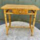 Vintage cork and rattan desk