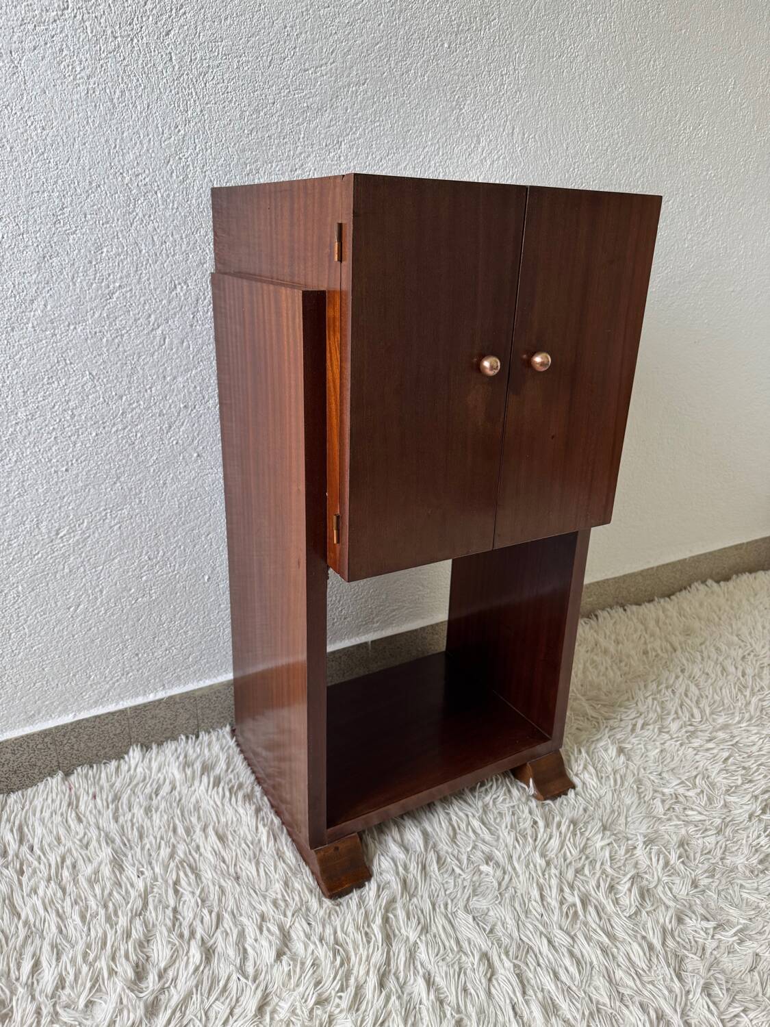 Art Deco vinyl record holder cabinet