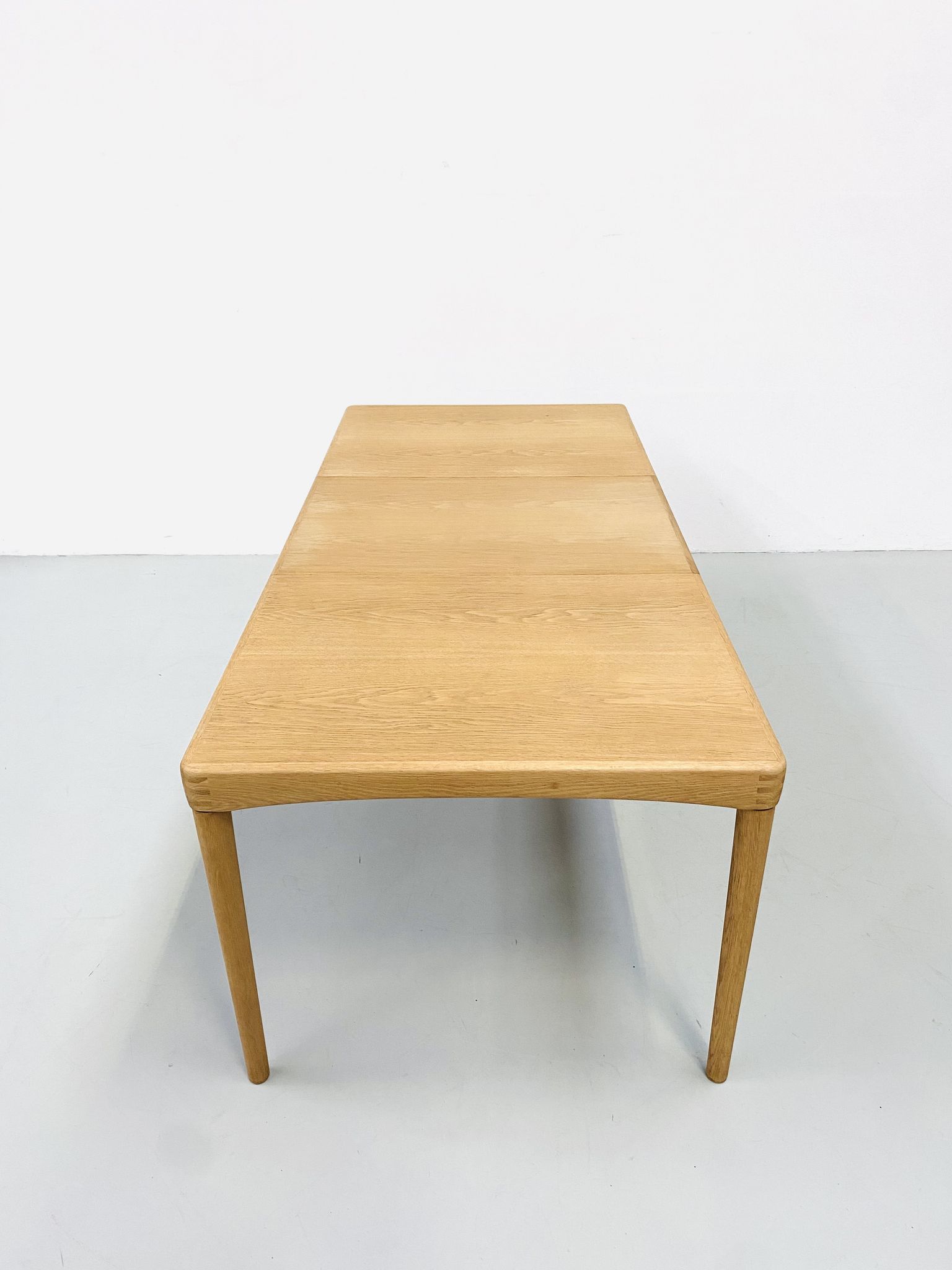 Vintage Danish Extendable Oak Dining Table by H.W. Klein for Bramin, 1960s.