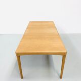 Vintage Danish Extendable Oak Dining Table by H.W. Klein for Bramin, 1960s.