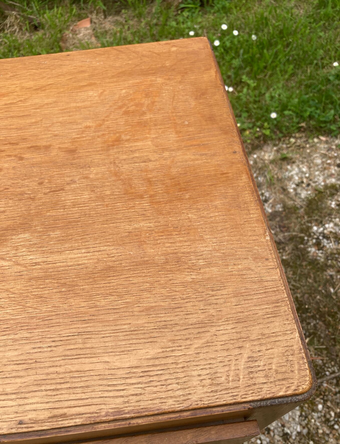 Vintage chest of drawers compass feet