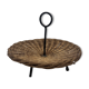 Metal and wicker basket