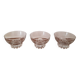 Lot de 3 verres art deco