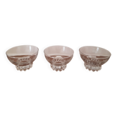 Lot de 3 verres art deco