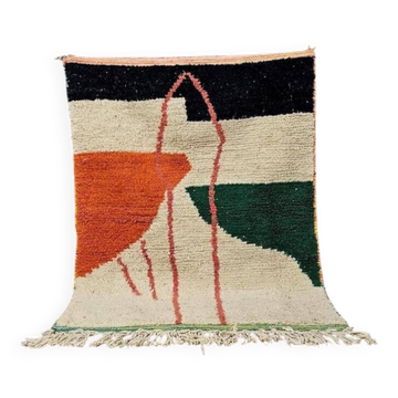 Tapis berbère marocaine moderne taille 140 x 260 cm