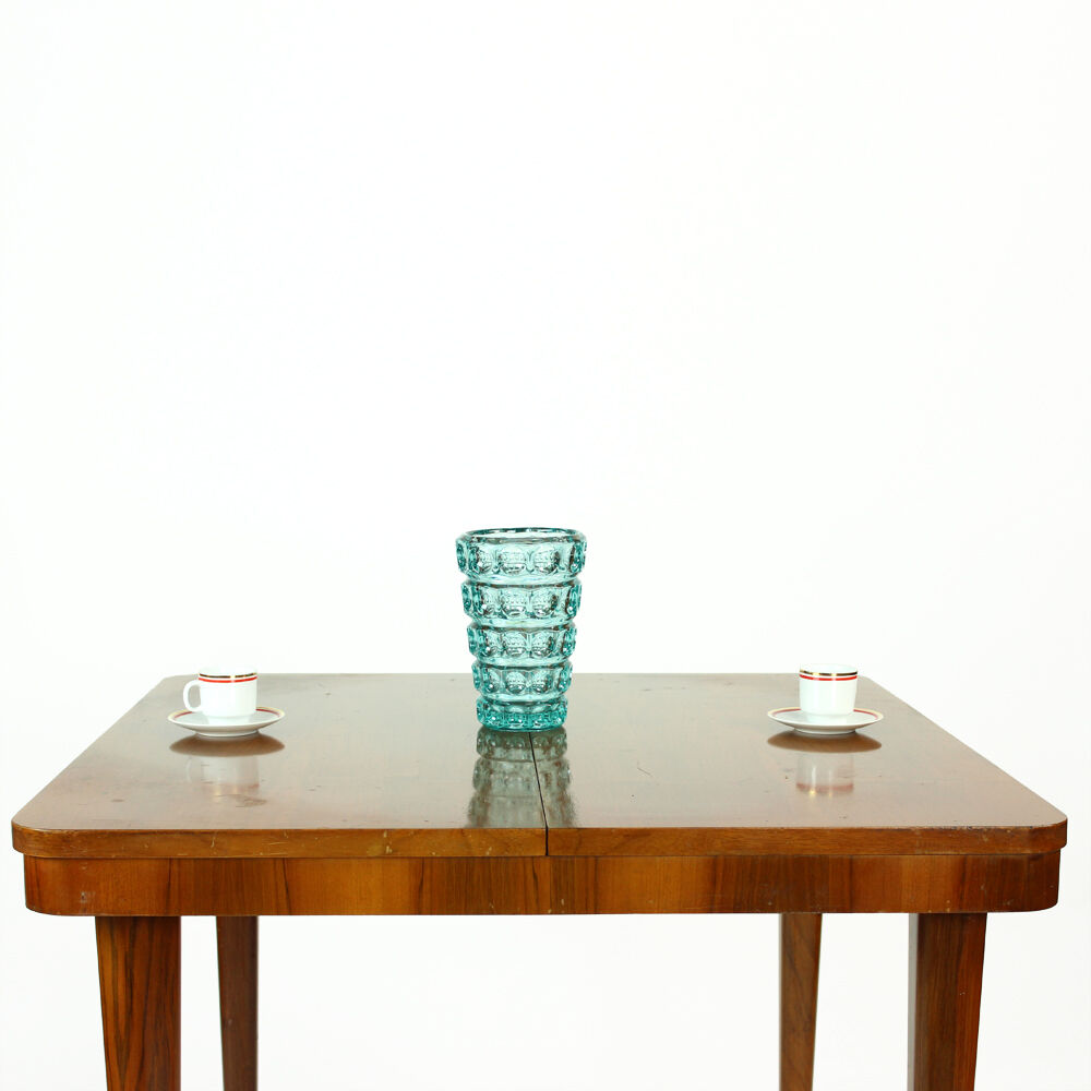 Table à manger extensible carrée par Cesky Nabytek, Tchécoslovaquie années 1960