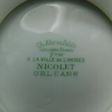 Saucière Charles Ahrenfeldt art déco blanc et argent