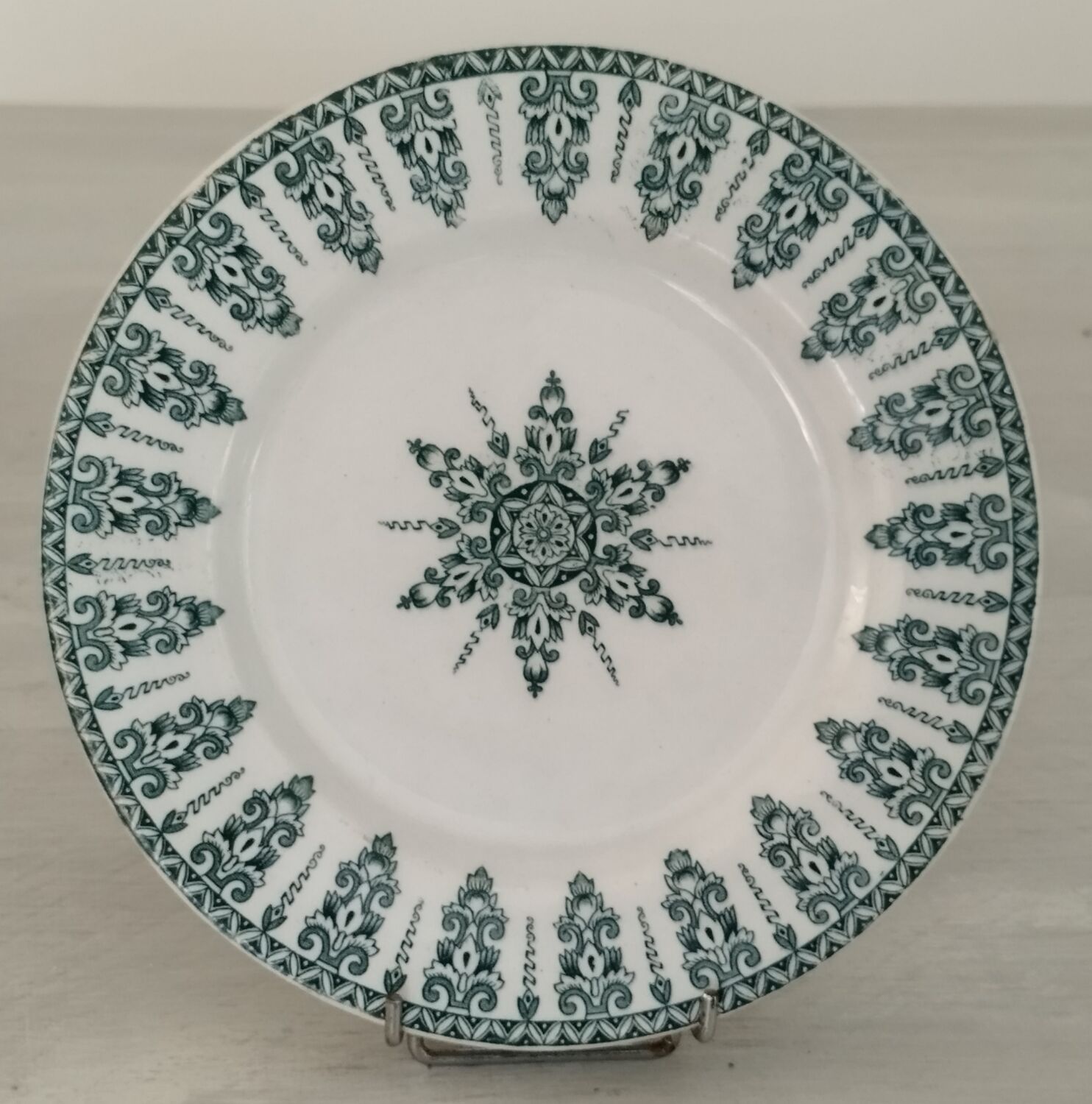 Plate foot shower porcelain opaque iron earth gien model annam