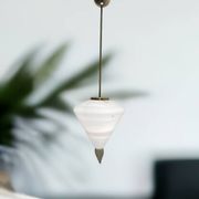 Suspension lumineuse en verre de Murano années 1980