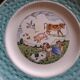 Vintage dessert service Les fables de la Fontaine