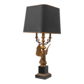 Lampe Hollywood Regency avec aigle par Deknudt, Belgique vers 1980