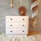 Nude beige vintage dresser wooden
