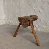 brutalist tripod stool