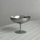 Set of 6 metal footed bowls in shiny finish.