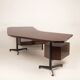 T96 Rosewood Boomerang Desk by Osvaldo Borsani for Tecno, First Edition, 1950
