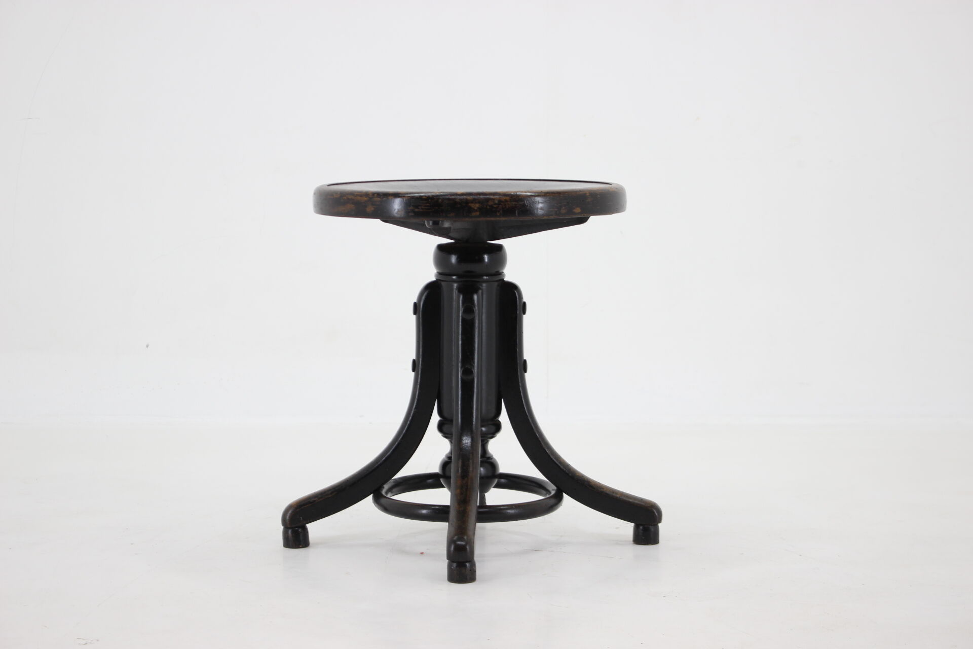 1930s Fischel adjustable stool, Czechoslovakia