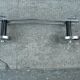 Wall coat rack 2 hooks in chromed metal