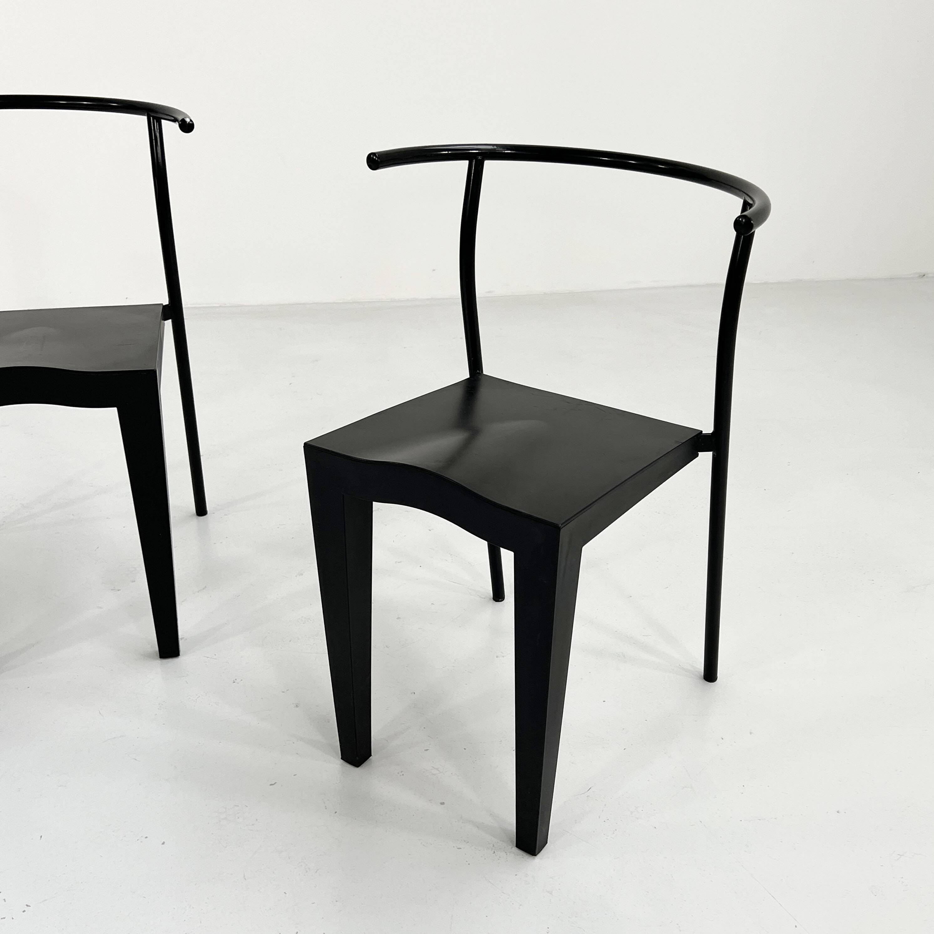 Set of 4 Dr. Glob chairs by Philippe Starck for Kartell 1980
