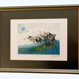 Tableau Georges Dussau (1947) – engraving 23/99 on embossed paper "vibration"