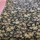 Antique hand-stitched boutis bedspread, floral fabric, 19th century.