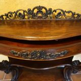 Mahogany console from around 1860.