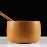 Richard Nissen solid teak salad bowl set, 1960s, Denmark