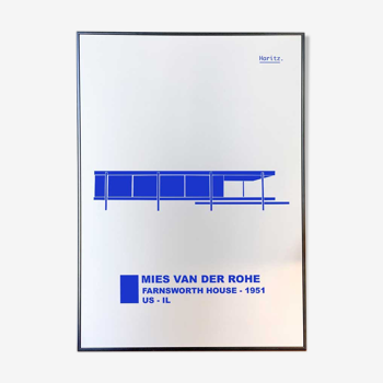FarNSWORTH HOUSE Poster - Mies Van Der Rohe