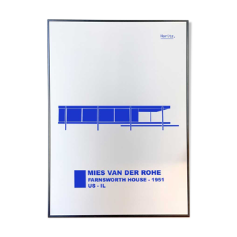 FarNSWORTH HOUSE Poster - Mies Van Der Rohe
