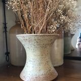 Vase diabolo en grès vintage