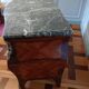 Louis XV period commode with tomb-like shape, stamped Léonard Boudin 1735-1807, 18th century