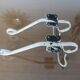 Pair of white metal hooks 30s 40s