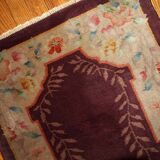 Antique Chinese carpet Art Deco handmade 67cm x 121cm 1920