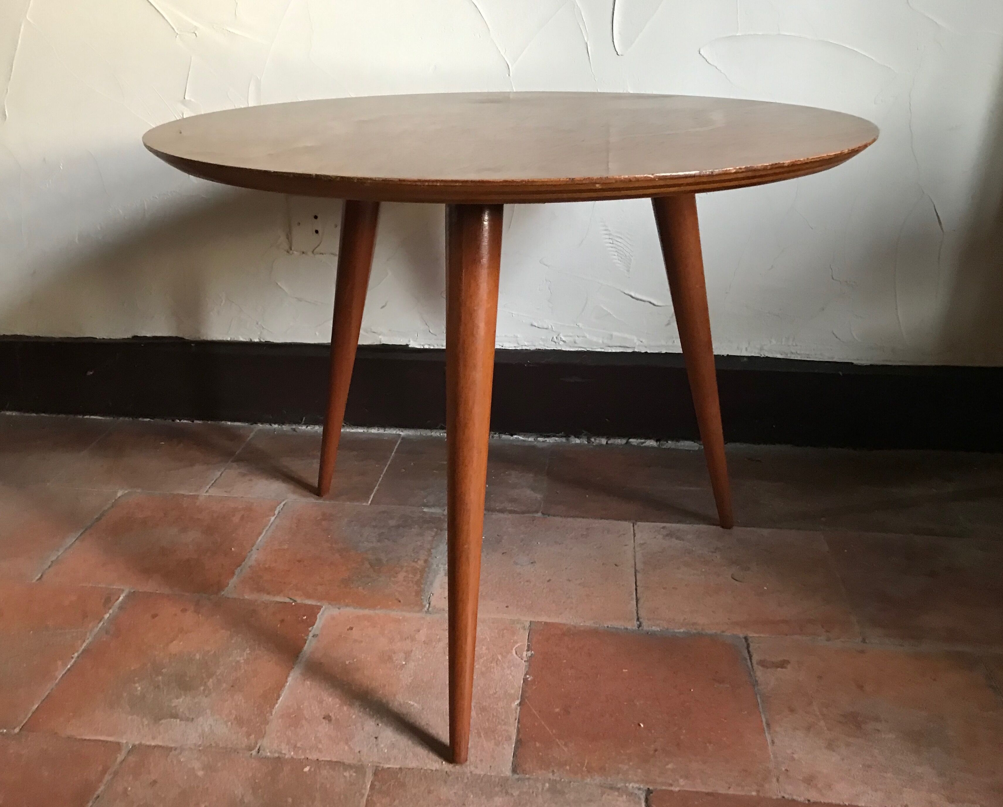 Vintage tripod coffee table